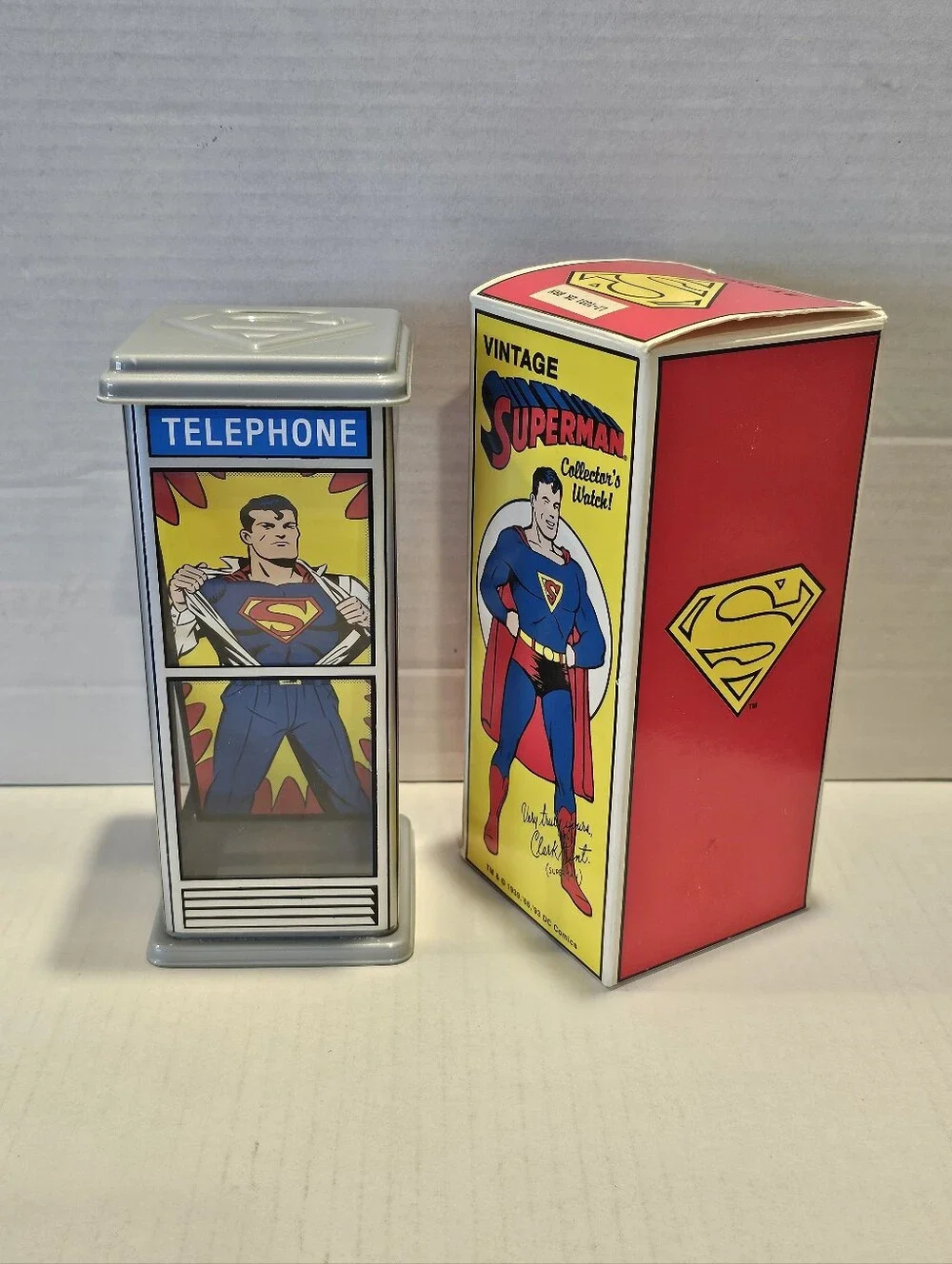 1993 Fossil Vintage Superman Limited Edition Collectors Watch & Original Box